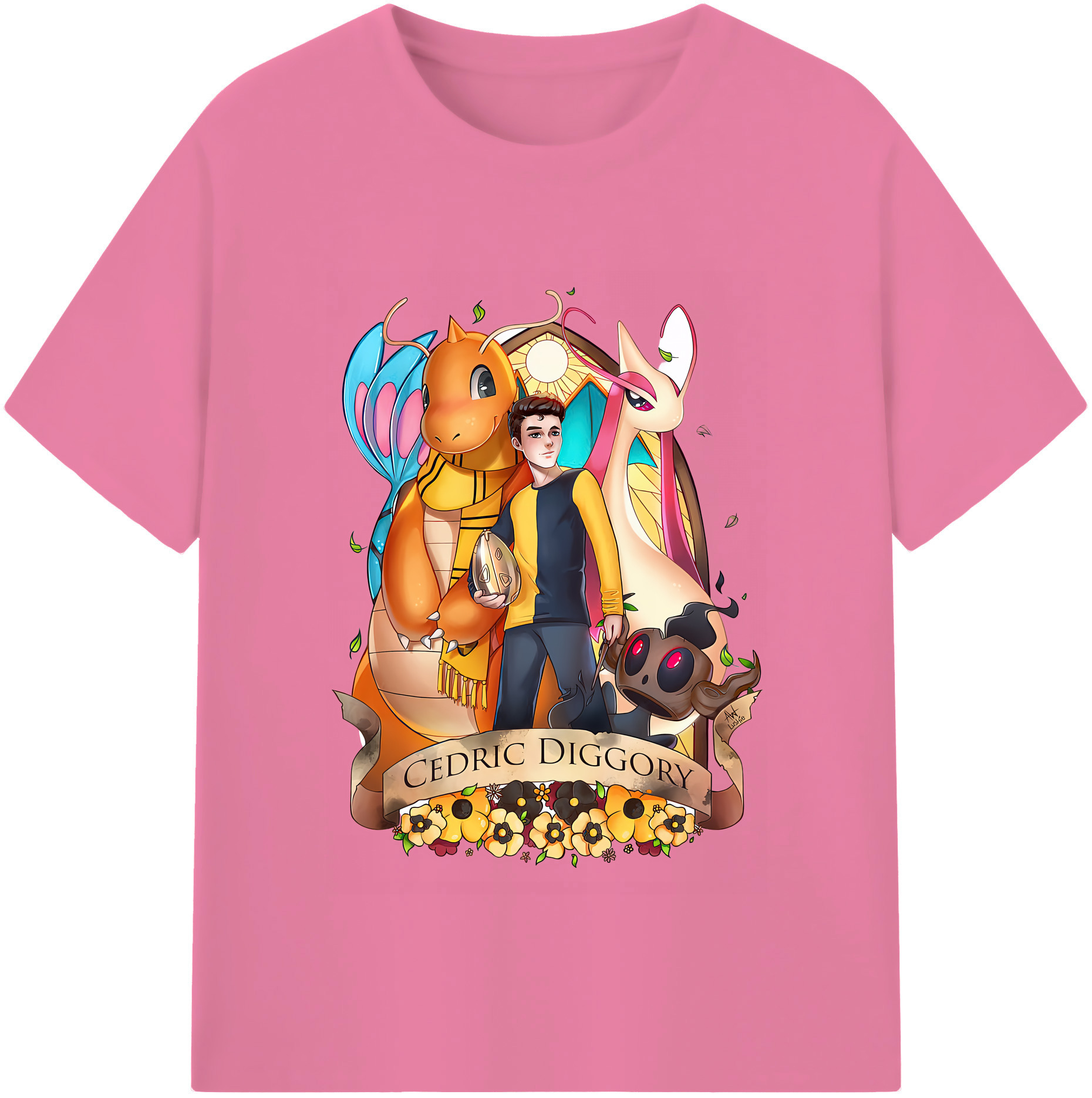 （画像用） Harry Potter ハリー・ポッターシリーズ 綿100％半袖Tシャツ（フロントプリント）